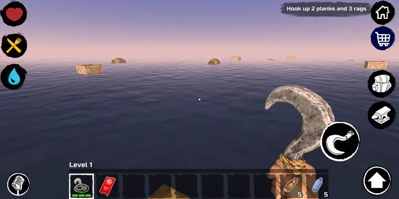 Survival and Craft Crafting In The Ocean android App screenshot 0