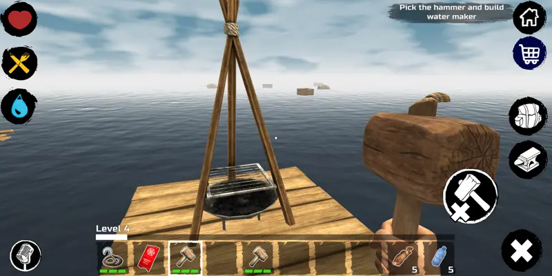 Survival and Craft Crafting In The Ocean android App screenshot 1